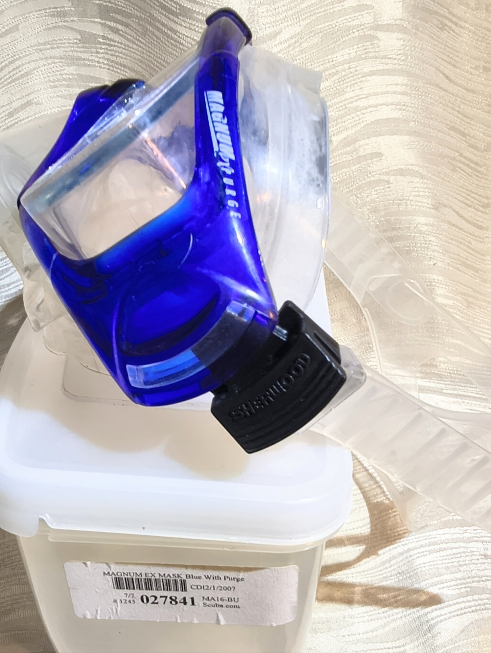 Snorkel Set Velocity Fins 7-8 Magnum EX.Mask and Oceanic Snorkel, Used One Time - Picture 4 of 9